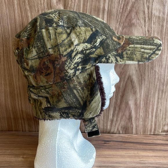 Winter Aviator Camouflage Trapper Hats Ear Flaps Windproof Thermal Fur Cap Men - Picture 2 of 8